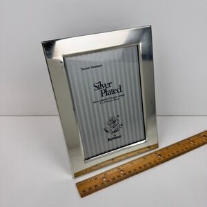 Vtg Loui Michel ep Silver Plated 5x7 inch Picture Frame Bowon Discolored READ